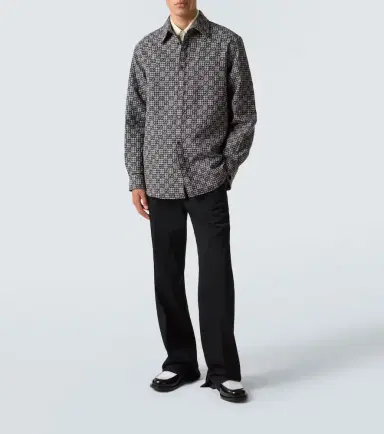 Gucci GG checked wool and cotton shirt | Thumbnail 4 Gucci GG checked wool and cotton shirt | Thumbnail 4