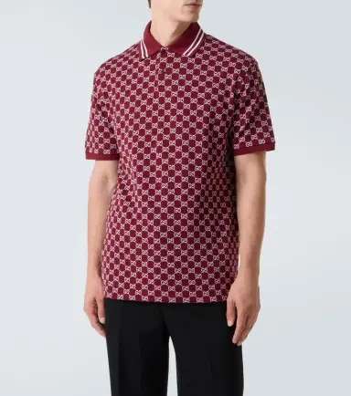 Gucci GG cotton piqué jacquard polo shirt | Thumbnail 3 Gucci GG cotton piqué jacquard polo shirt | Thumbnail 3