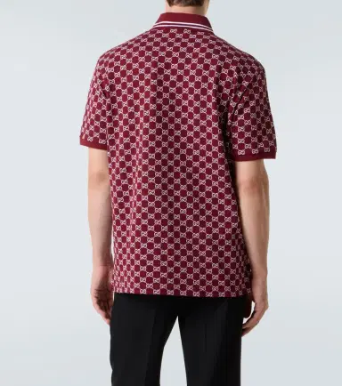 Gucci GG cotton piqué jacquard polo shirt | Thumbnail 4 Gucci GG cotton piqué jacquard polo shirt | Thumbnail 4