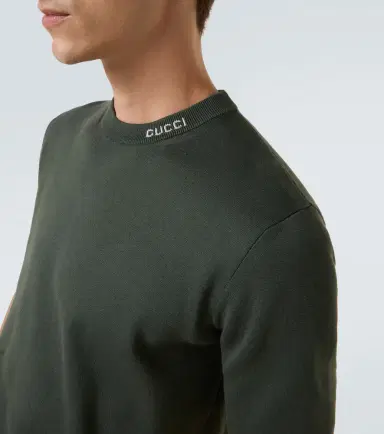 Gucci Logo silk and cotton T-shirt | Thumbnail 3 Gucci Logo silk and cotton T-shirt | Thumbnail 3