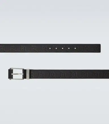 Gucci GG debossed leather belt | Thumbnail 2 Gucci GG debossed leather belt | Thumbnail 2