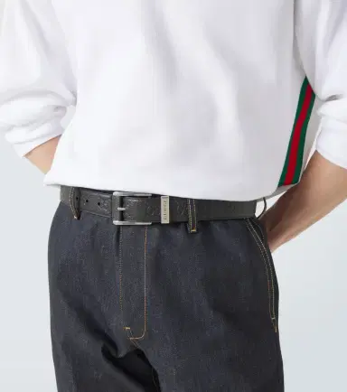 Gucci GG debossed leather belt | Thumbnail 4 Gucci GG debossed leather belt | Thumbnail 4