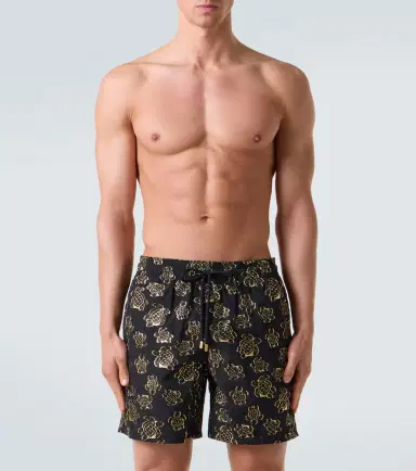 Vilebrequin Jacquard embroidered swim trunks | Thumbnail 3 Vilebrequin Jacquard embroidered swim trunks | Thumbnail 3