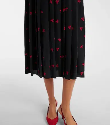 Alessandra Rich Bow-detail printed silk midi dress | Thumbnail 2 Alessandra Rich Bow-detail printed silk midi dress | Thumbnail 2