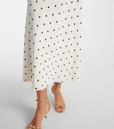 Alessandra Rich Polka-dot silk midi dress | Thumbnail 5 Alessandra Rich Polka-dot silk midi dress | Thumbnail 5