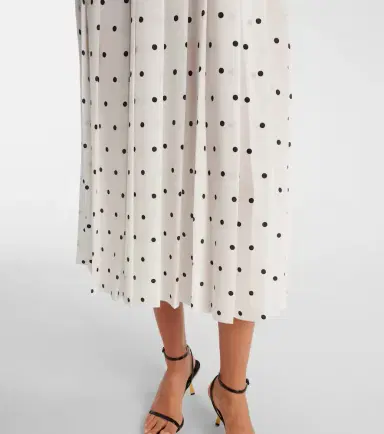 Alessandra Rich Polka-dot silk midi dress | Thumbnail 2 Alessandra Rich Polka-dot silk midi dress | Thumbnail 2