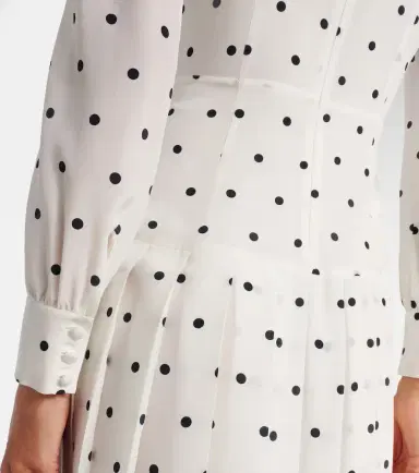 Alessandra Rich Polka-dot silk midi dress | Thumbnail 5 Alessandra Rich Polka-dot silk midi dress | Thumbnail 5