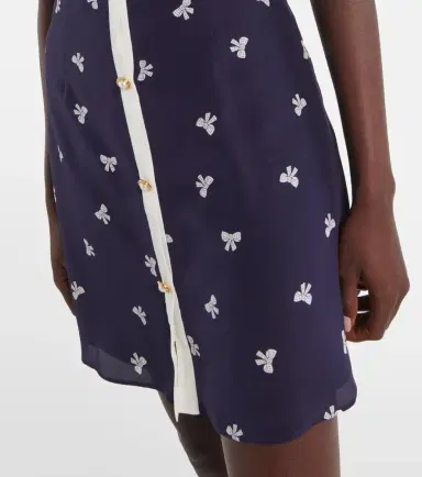Alessandra Rich Bow-detail polka-dot silk minidress | Thumbnail 2 Alessandra Rich Bow-detail polka-dot silk minidress | Thumbnail 2