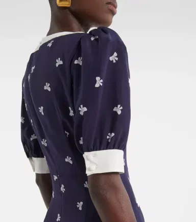 Alessandra Rich Bow-detail polka-dot silk minidress | Thumbnail 6 Alessandra Rich Bow-detail polka-dot silk minidress | Thumbnail 6