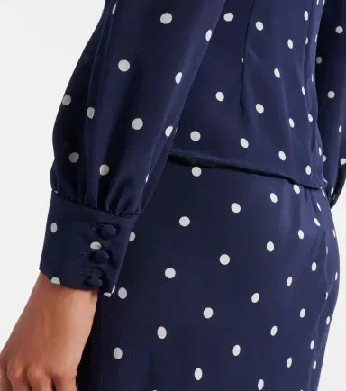 Alessandra Rich Polka-dot silk midi dress | Thumbnail 5 Alessandra Rich Polka-dot silk midi dress | Thumbnail 5