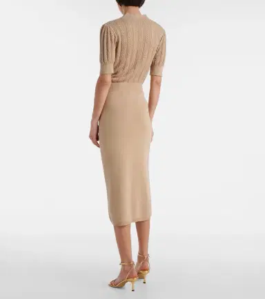 Alessandra Rich Cotton and cashmere pencil skirt | Thumbnail 5 Alessandra Rich Cotton and cashmere pencil skirt | Thumbnail 5