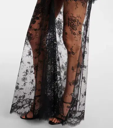 Alessandra Rich Bow-detail cotton-blend lace gown | Thumbnail 2 Alessandra Rich Bow-detail cotton-blend lace gown | Thumbnail 2