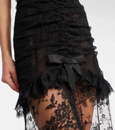 Alessandra Rich Bow-detail cotton-blend lace gown | Thumbnail 6 Alessandra Rich Bow-detail cotton-blend lace gown | Thumbnail 6