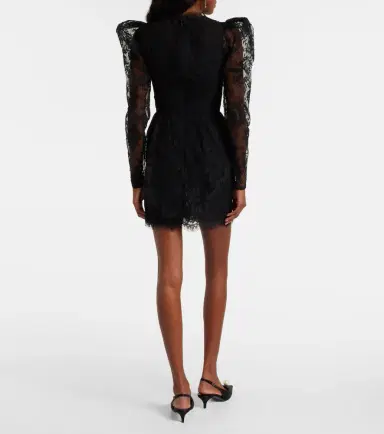 Alessandra Rich Bow-detail lace minidress | Thumbnail 3 Alessandra Rich Bow-detail lace minidress | Thumbnail 3