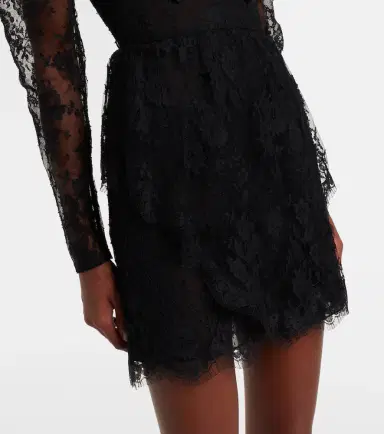 Alessandra Rich Bow-detail lace minidress | Thumbnail 4 Alessandra Rich Bow-detail lace minidress | Thumbnail 4