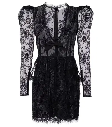Alessandra Rich Bow-detail lace minidress | Thumbnail 1 Alessandra Rich Bow-detail lace minidress | Thumbnail 1