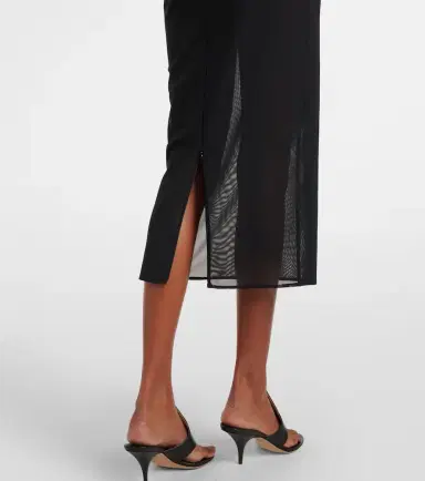 Alex Perry Sheer midi dress | Thumbnail 4 Alex Perry Sheer midi dress | Thumbnail 4