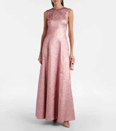 Emilia Wickstead Nodin open-back cloque gown | Thumbnail 2 Emilia Wickstead Nodin open-back cloque gown | Thumbnail 2
