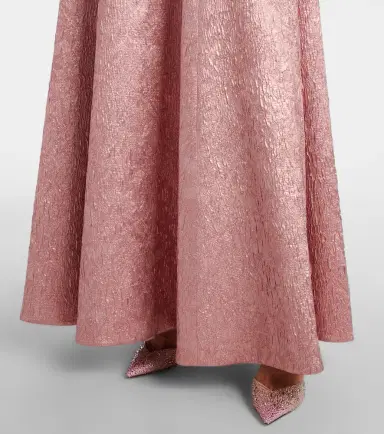 Emilia Wickstead Nodin open-back cloque gown | Thumbnail 3 Emilia Wickstead Nodin open-back cloque gown | Thumbnail 3