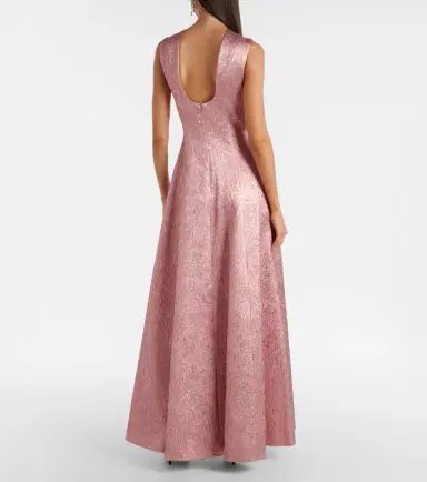 Emilia Wickstead Nodin open-back cloque gown | Thumbnail 4 Emilia Wickstead Nodin open-back cloque gown | Thumbnail 4