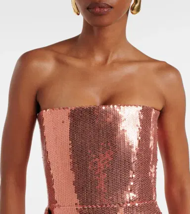 Alex Perry Draped sequined corset dress | Thumbnail 5 Alex Perry Draped sequined corset dress | Thumbnail 5