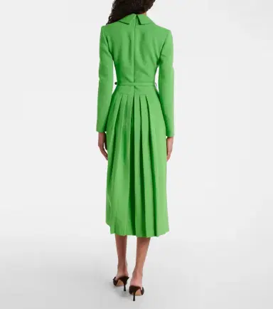 Emilia Wickstead Kalonice wool crêpe midi dress | Thumbnail 5 Emilia Wickstead Kalonice wool crêpe midi dress | Thumbnail 5