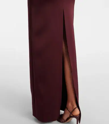 David Koma Asymmetric satin gown | Thumbnail 2 David Koma Asymmetric satin gown | Thumbnail 2