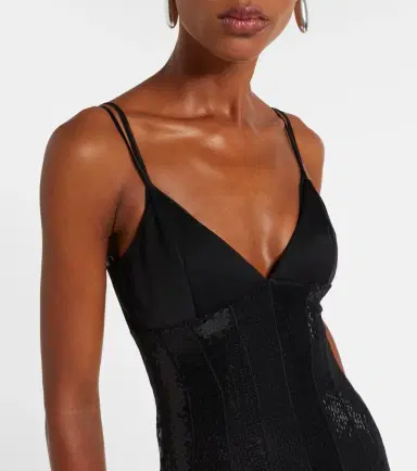David Koma Sequined tulle and satin gown | Thumbnail 2 David Koma Sequined tulle and satin gown | Thumbnail 2