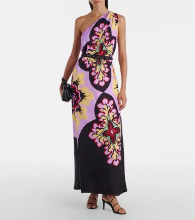 La DoubleJ Roy printed silk twill maxi dress | Thumbnail 2 La DoubleJ Roy printed silk twill maxi dress | Thumbnail 2