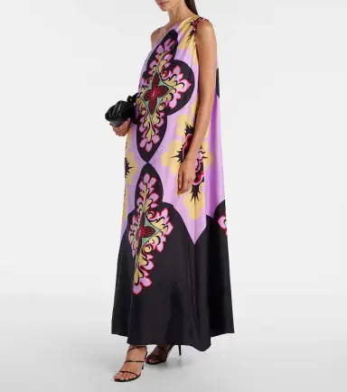 La DoubleJ Roy printed silk twill maxi dress | Thumbnail 3 La DoubleJ Roy printed silk twill maxi dress | Thumbnail 3
