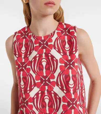 La DoubleJ La Scala feather-trimmed cotton top | Thumbnail 4 La DoubleJ La Scala feather-trimmed cotton top | Thumbnail 4