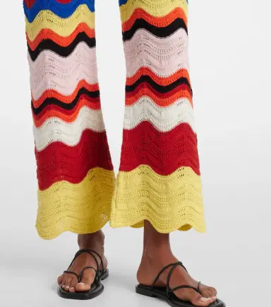 La DoubleJ Chevron crochet cotton wide-leg pants | Thumbnail 3 La DoubleJ Chevron crochet cotton wide-leg pants | Thumbnail 3