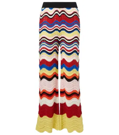La DoubleJ Chevron crochet cotton wide-leg pants | Thumbnail 1 La DoubleJ Chevron crochet cotton wide-leg pants | Thumbnail 1