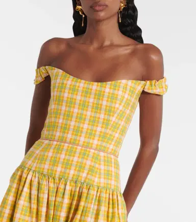 Markarian Giorgia checked cotton midi dress | Thumbnail 5 Markarian Giorgia checked cotton midi dress | Thumbnail 5