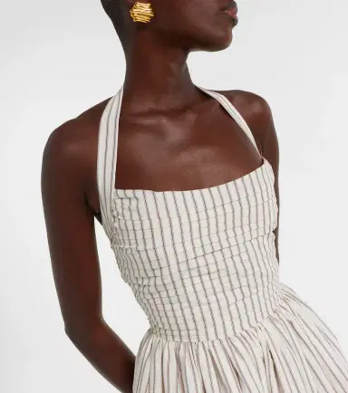 Markarian Halterneck striped cotton midi dress | Thumbnail 5 Markarian Halterneck striped cotton midi dress | Thumbnail 5