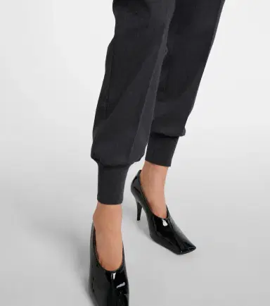 Stella McCartney Mid-rise wool tapered sweatpants | Thumbnail 3 Stella McCartney Mid-rise wool tapered sweatpants | Thumbnail 3