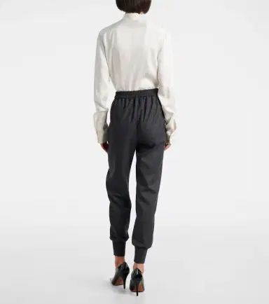 Stella McCartney Mid-rise wool tapered sweatpants | Thumbnail 5 Stella McCartney Mid-rise wool tapered sweatpants | Thumbnail 5