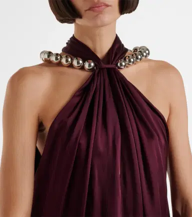 Stella McCartney Embellished halterneck satin jumpsuit | Thumbnail 2 Stella McCartney Embellished halterneck satin jumpsuit | Thumbnail 2