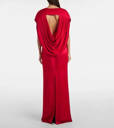 Stella McCartney Draped satin gown | Thumbnail 5 Stella McCartney Draped satin gown | Thumbnail 5