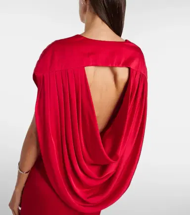 Stella McCartney Draped satin gown | Thumbnail 6 Stella McCartney Draped satin gown | Thumbnail 6