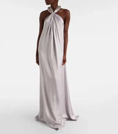 Stella McCartney Embellished satin gown | Thumbnail 2 Stella McCartney Embellished satin gown | Thumbnail 2