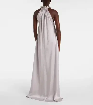Stella McCartney Embellished satin gown | Thumbnail 4 Stella McCartney Embellished satin gown | Thumbnail 4