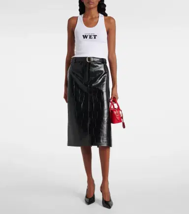 Stella McCartney Printed cotton-blend tank top | Thumbnail 2 Stella McCartney Printed cotton-blend tank top | Thumbnail 2