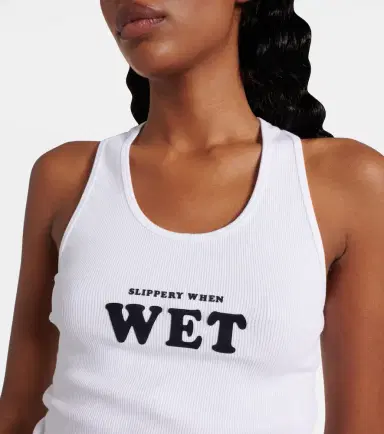 Stella McCartney Printed cotton-blend tank top | Thumbnail 3 Stella McCartney Printed cotton-blend tank top | Thumbnail 3