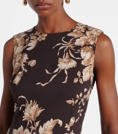 Dolce & Gabbana Floral silk-blend charmeuse midi dress | Thumbnail 4 Dolce & Gabbana Floral silk-blend charmeuse midi dress | Thumbnail 4