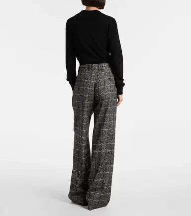 Dolce & Gabbana High-rise wool-blend wide-leg pants | Thumbnail 3 Dolce & Gabbana High-rise wool-blend wide-leg pants | Thumbnail 3