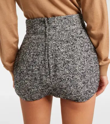 Dolce & Gabbana Wool and silk-blend high-rise shorts | Thumbnail 4 Dolce & Gabbana Wool and silk-blend high-rise shorts | Thumbnail 4