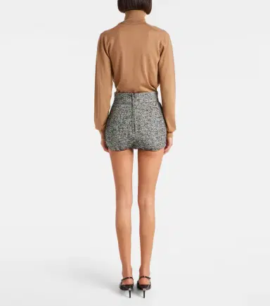 Dolce & Gabbana Wool and silk-blend high-rise shorts | Thumbnail 5 Dolce & Gabbana Wool and silk-blend high-rise shorts | Thumbnail 5