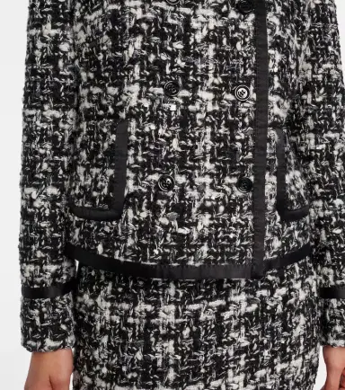 Dolce & Gabbana Checked double-breasted bouclé jacket | Thumbnail 3 Dolce & Gabbana Checked double-breasted bouclé jacket | Thumbnail 3