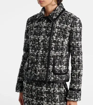 Dolce & Gabbana Checked double-breasted bouclé jacket | Thumbnail 7 Dolce & Gabbana Checked double-breasted bouclé jacket | Thumbnail 7